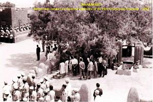 TAMANRASSET- RETOUR DES CENDRES DU GENERAL LAPERRINE ET DU PERE CHARLES DE FOUCAULD-1962